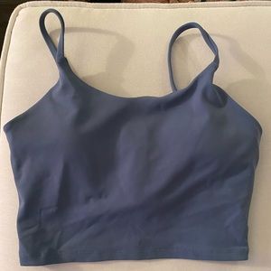 Blue Active Crop Tank Top - S